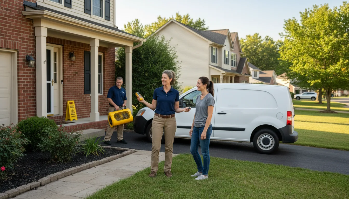 Residential water damage restoration in Coolin, ID